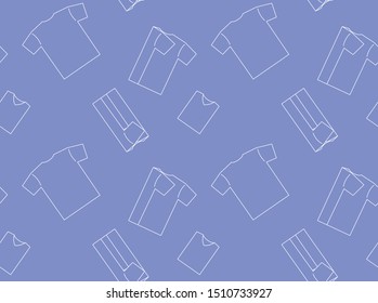 Shirt Folding Drawing Seamless Pattern Wallpaper-01
