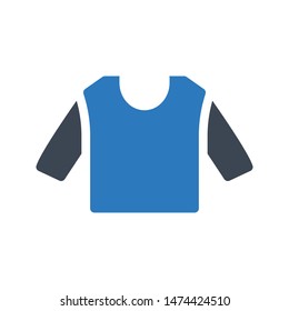 shirt glyph colour vector icon