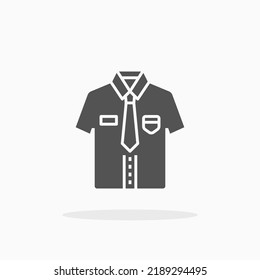 Shirt glyph icon. Can be used for digital product, presentation, print design and more.
