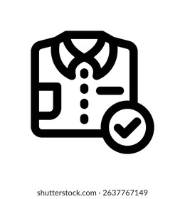 shirt glyph icon. Strong and solid vector icon for websites, mobile interfaces, presentations, and visual branding. High quality and easy to edit.