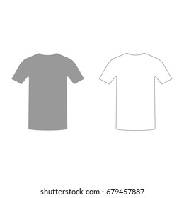 Shirt grey set  icon .