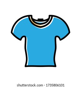 shirt hand drawn icon vector design