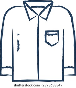 Shirt hand drawn vector illustration