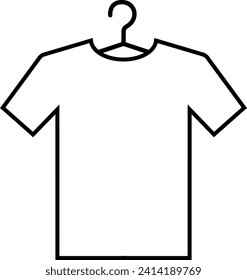 Shirt hanger icon sign. Clothing signs and symbols.