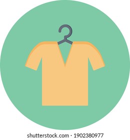 shirt hanger vector flat colour icon