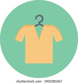 shirt hanger vector flat colour icon