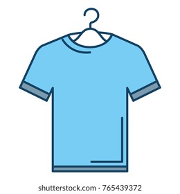 shirt hanging in hook