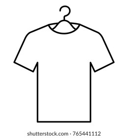 shirt hanging in hook