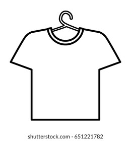 shirt hanging in the laundry