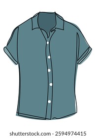 The shirt has a continuous pattern of stripes on a white background.