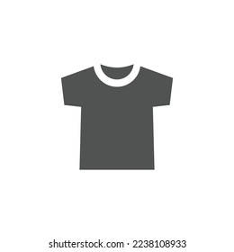Shirt Icon Black and White Vector Graphic