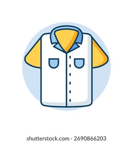 Shirt icon clean and modern vector illustration