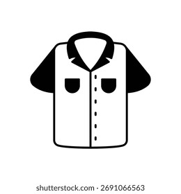 Shirt icon clean and modern vector illustration