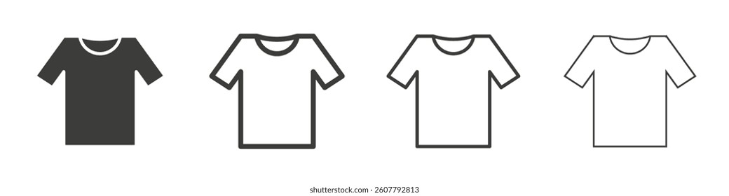 Shirt icon collection for website designs