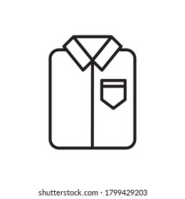 vector negro de diseño de icono de camisa