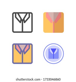 shirt Icon design for your web site design, logo, app, UI. Vector graphics illustration and editable stroke. EPS 10.