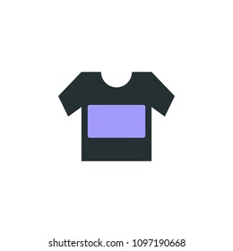 shirt icon. Element of web icon with one color for mobile concept and web apps. Isolated shirt icon can be used for web and mobile on white background