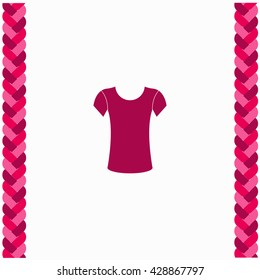 Shirt icon Flat Design. Isolated Illustration.