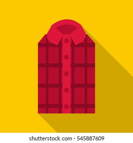 Shirt icon. Flat illustration of shirt vector icon for web