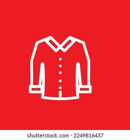 Shirt icon. Graphic resource template, vector illustration.
