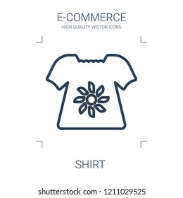 shirt icon. high quality line shirt icon on white background. from e commerce collection flat trendy vector shirt symbol. use for web and mobile