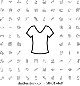 shirt icon illustration isolated vector. Beauty icons set.