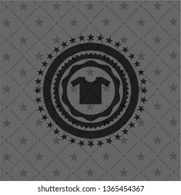 shirt icon inside dark emblem