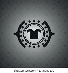 shirt icon inside dark emblem