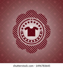 shirt icon inside red emblem