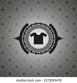 shirt icon inside retro style black emblem