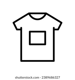 shirt icon line style vector