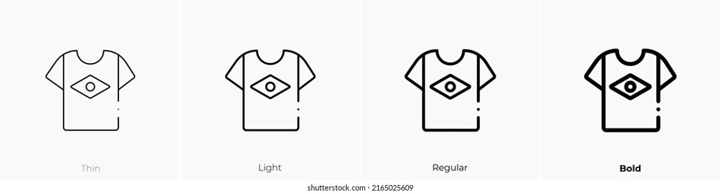 shirt icon. Linear style sign isolated on white background. Vector illustration.