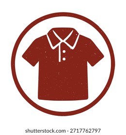 shirt icon logo seal vector on white background
Vector stamp icon