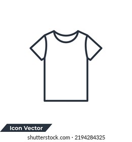 shirt icon logo vector illustration. T-shirt symbol template for graphic and web design collection