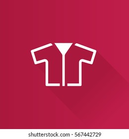 Shirt icon in Metro user interface color style. Clothes uniform textile