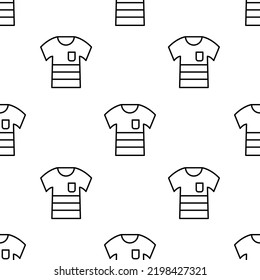 patrón de icono de camisa. Patrón de camisas sin mangas sobre fondo blanco.