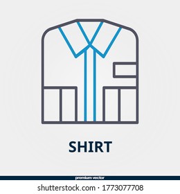shirt icon, premium bicolor shirt icon.