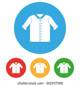 Shirt icon set. Shopping vector symbol.