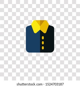 shirt icon sign and symbol. shirt color icon for website design and mobile app development. Simple Element from luxury shop collection for mobile concept and web apps icon.