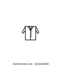 shirt icon simple line design vector