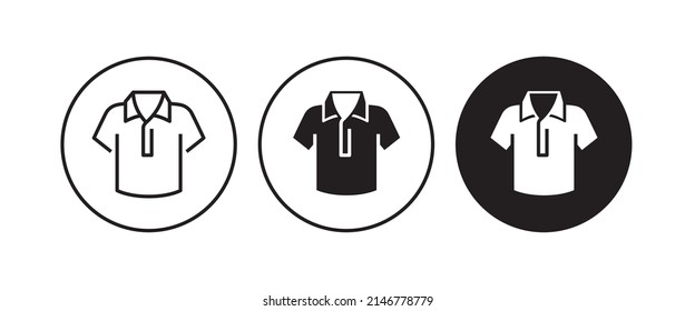 Shirt Icon Sport Training Sign. Wear And Tear, T-shirt Human Uniform Vector Icon, Modern Concept