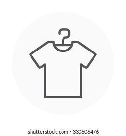 Shirt icon suitable for info graphics, websites and print media. Colorful vector, flat icon, clip art.