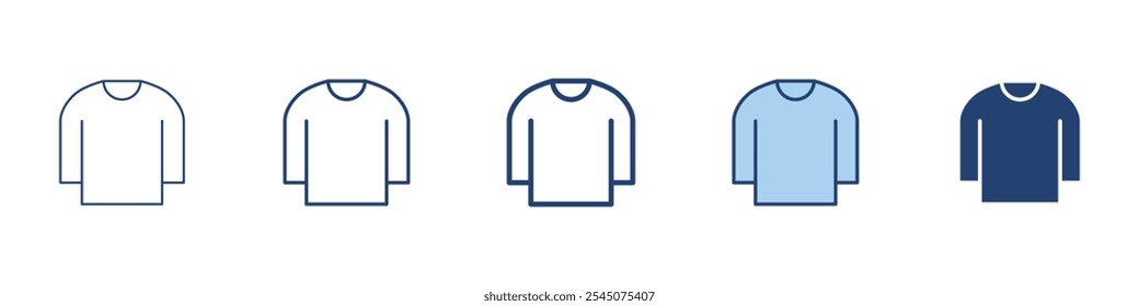 Shirt icon Symbol set collection