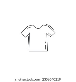 shirt icon, t shirt thin line icon