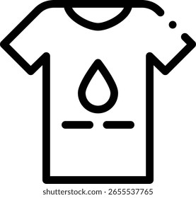 shirt icon. Thin Linear Style Design Isolated On White Background