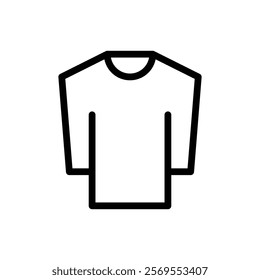 Shirt icon Thin vector set