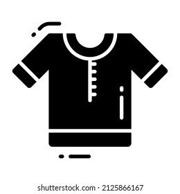 shirt icon, trendy Style, Isolated on White Background, Stock vector illustrations.