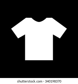 The shirt icon. T-shirt symbol. Flat Vector illustration