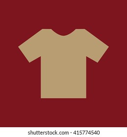 The shirt icon. T-shirt symbol. Flat Vector illustration