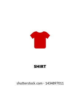 shirt icon. shirt vector design. sign design. red color